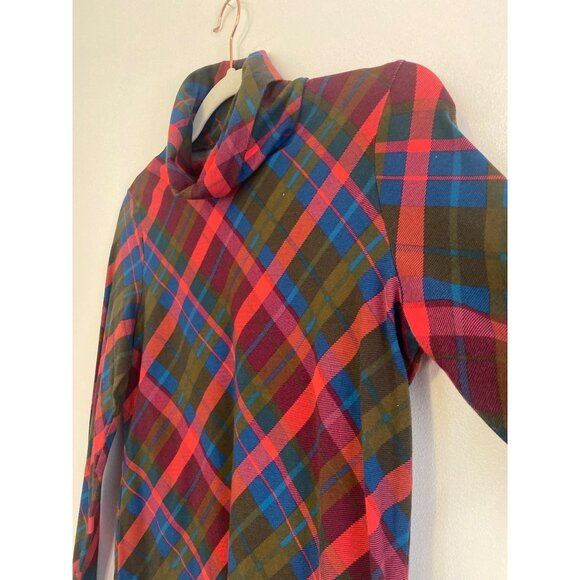 Talbots Women’s Plaid Long Sleeve Turtleneck Tee Size Small Petite - Picture 2 of 5